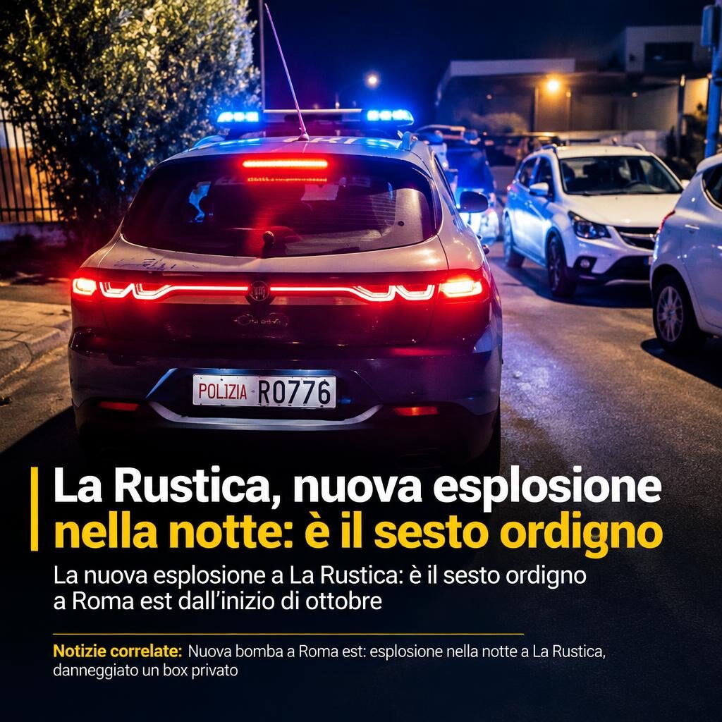 La Rustica, nuova esplosione nella notte: è il sesto ordigno