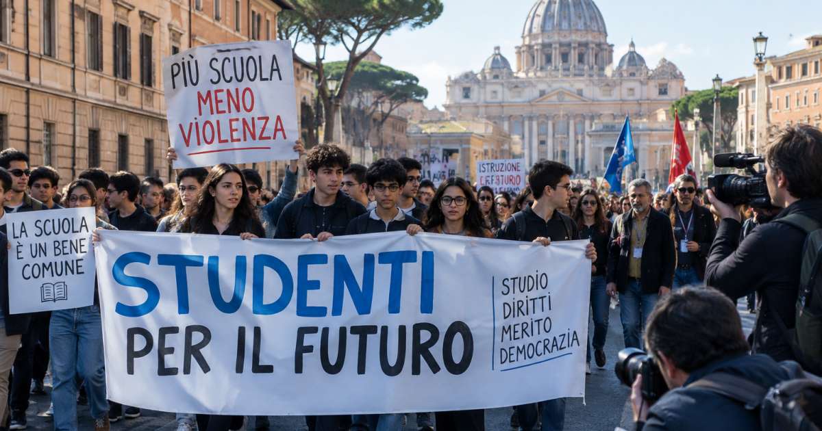 Lega Giovani Lazio: violenti non rappresentano gli studenti, l’appello a dissociarsi dai cortei