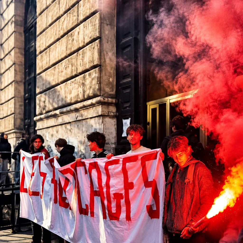 Liceo Cavour occupato, corteo a San Lorenzo: la protesta si infiamma