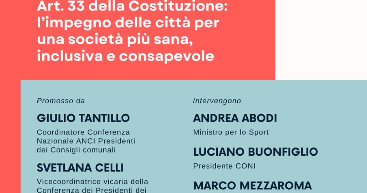 Giovani e Sport: Articolo 33 della Costituzione al centro del dibattito al CONI di Roma