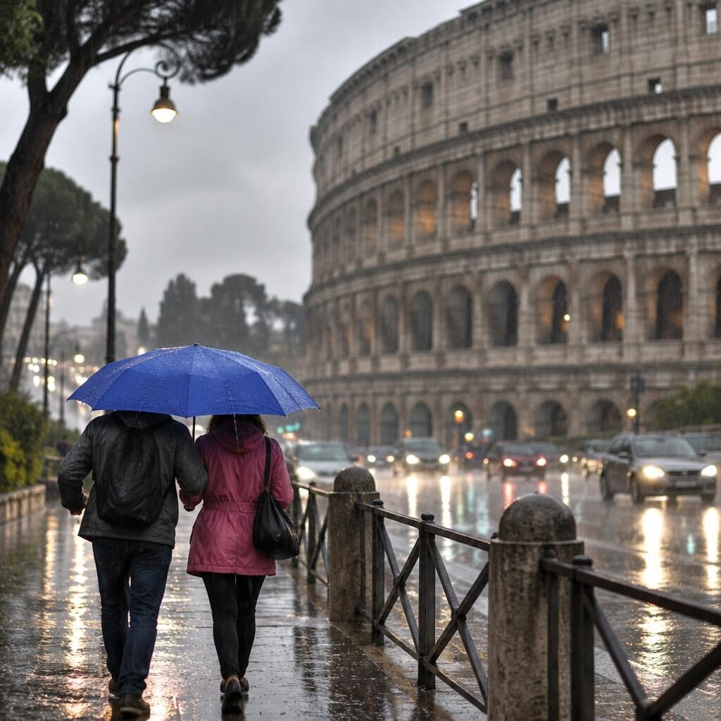 Maltempo a Roma, da domani pioggia e vento: cosa cambia davvero