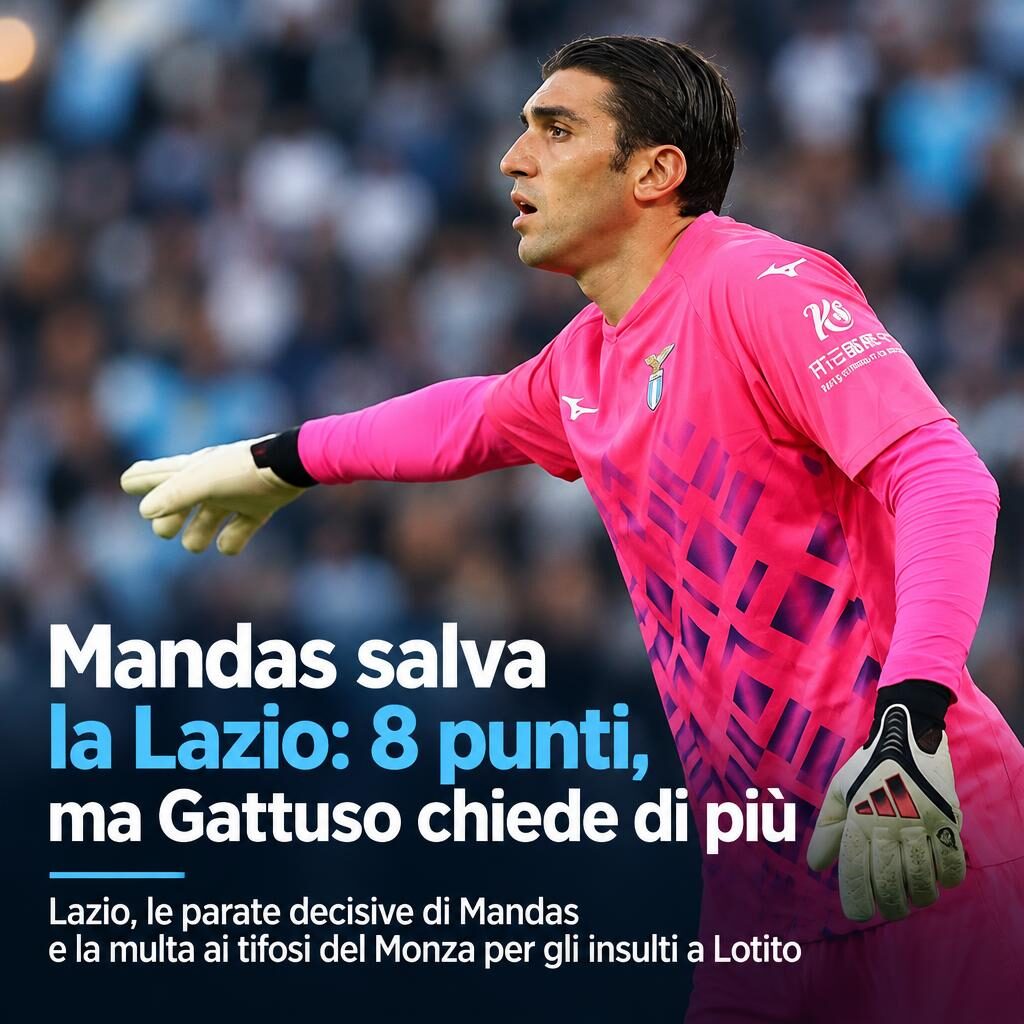 Mandas salva la Lazio: 8 punti, ma Gattuso chiede di più