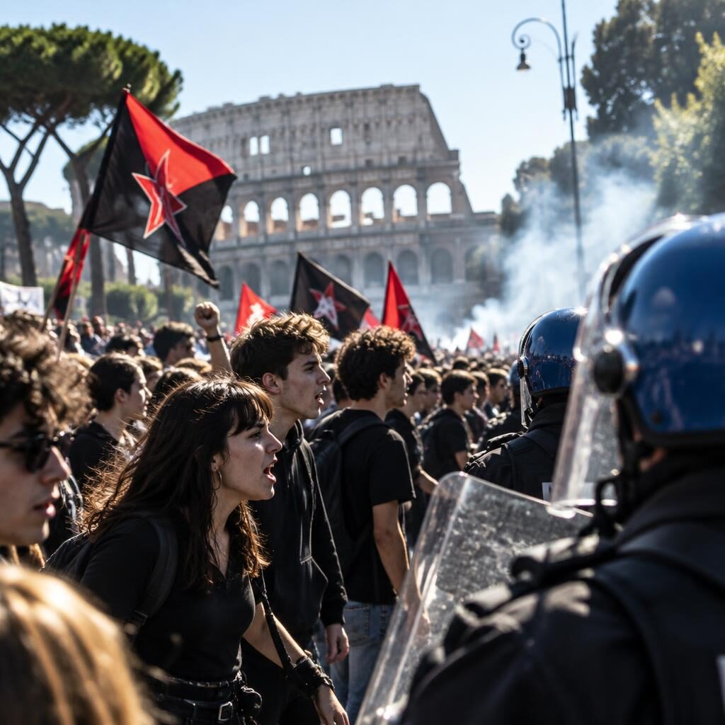 Manifestazioni a Roma, la protesta cambia volto: allarme disordini