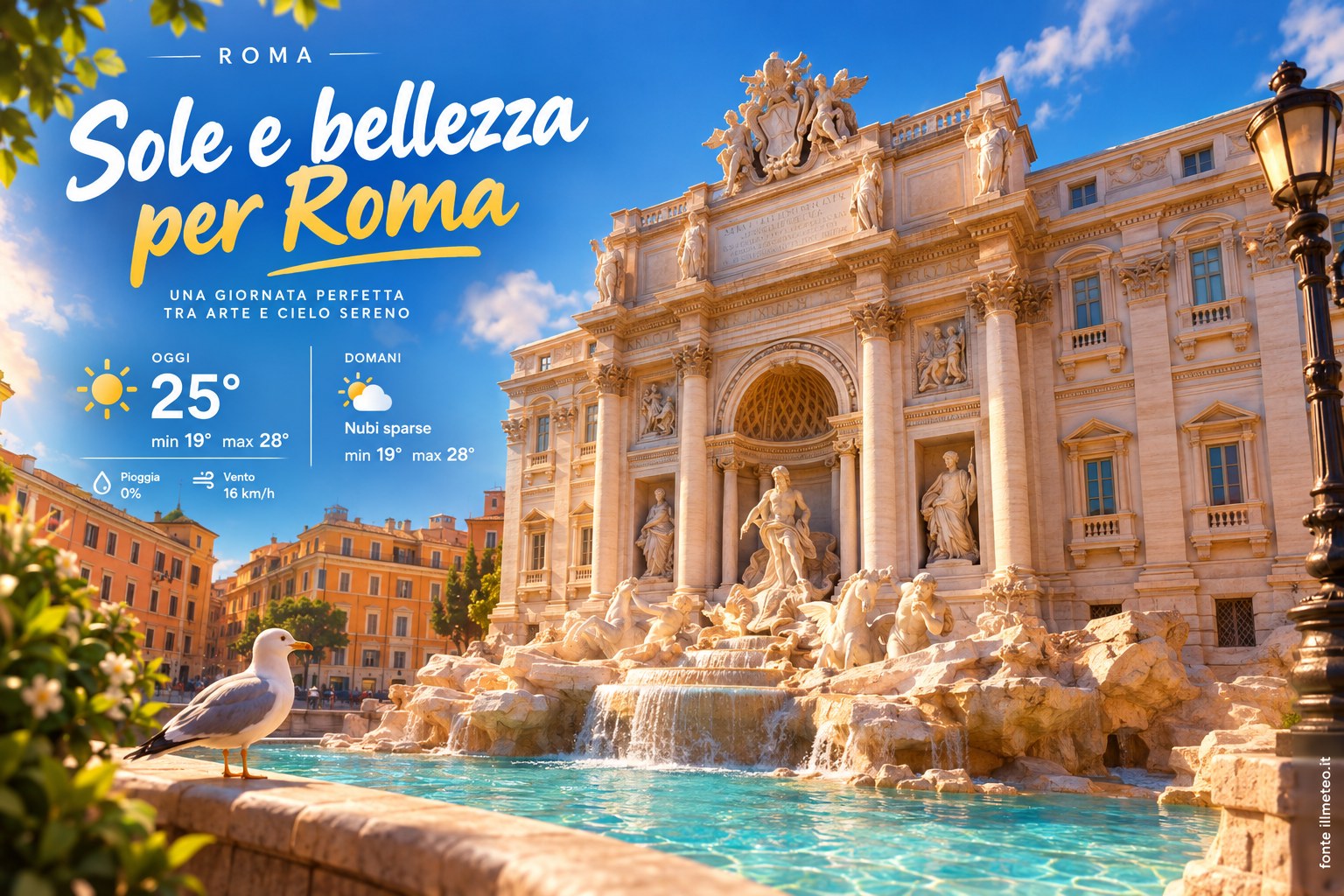 Meteo Roma, previsioni di oggi 1 Ottobre 2026: sereno