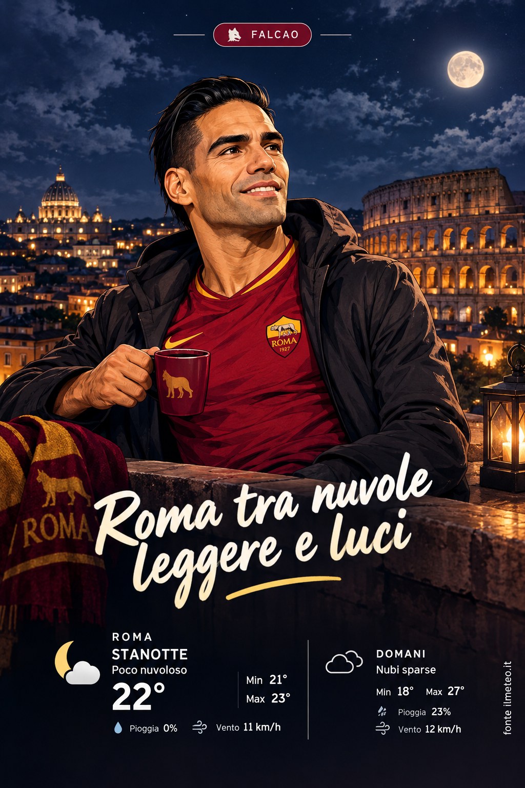 Storia meteo Roma notte - 1 Ottobre 2026