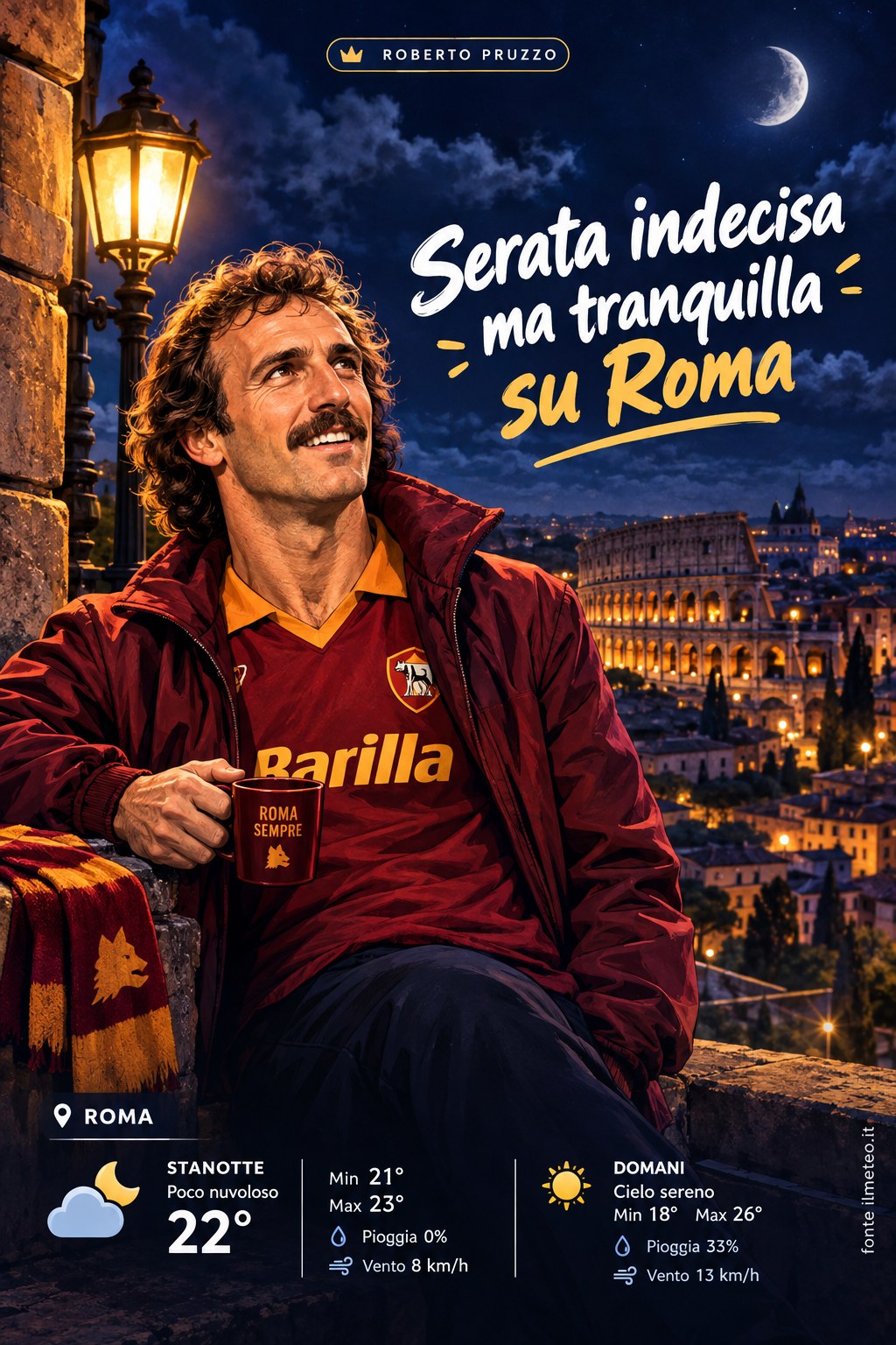 Storia meteo Roma notte - 3 Ottobre 2026