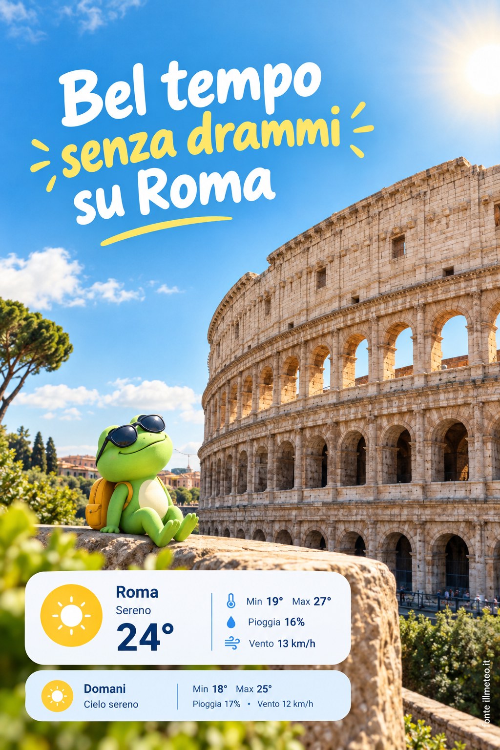 Storia meteo Roma oggi e domani - 4 Ottobre 2026