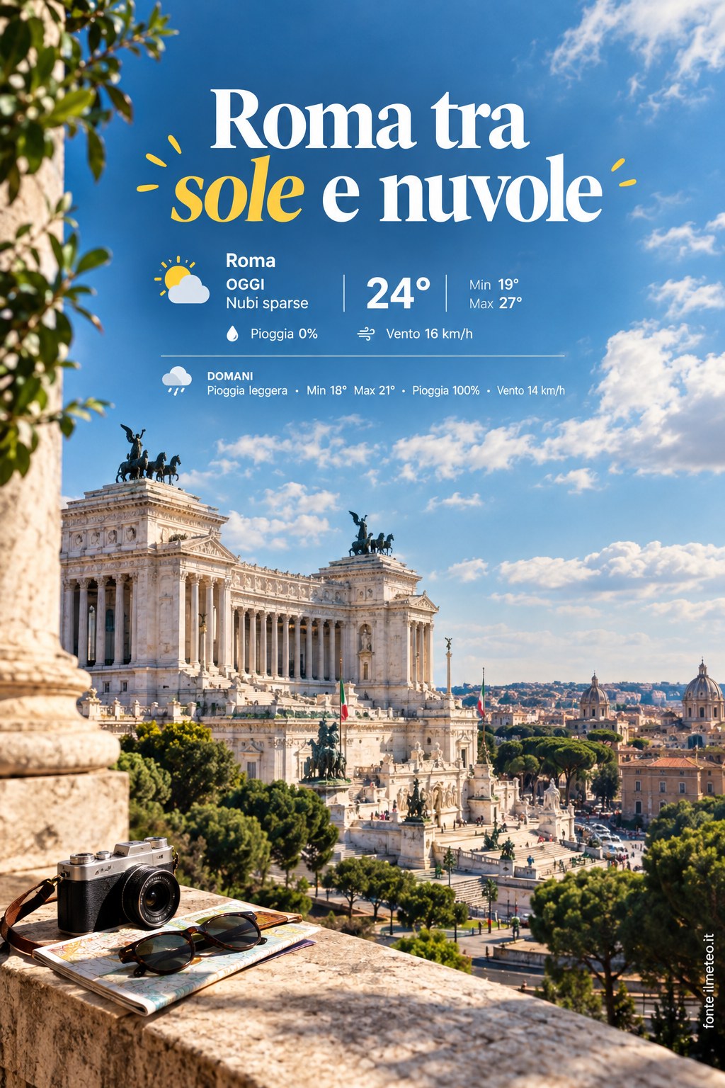 Storia meteo Roma oggi e domani - 5 Ottobre 2026