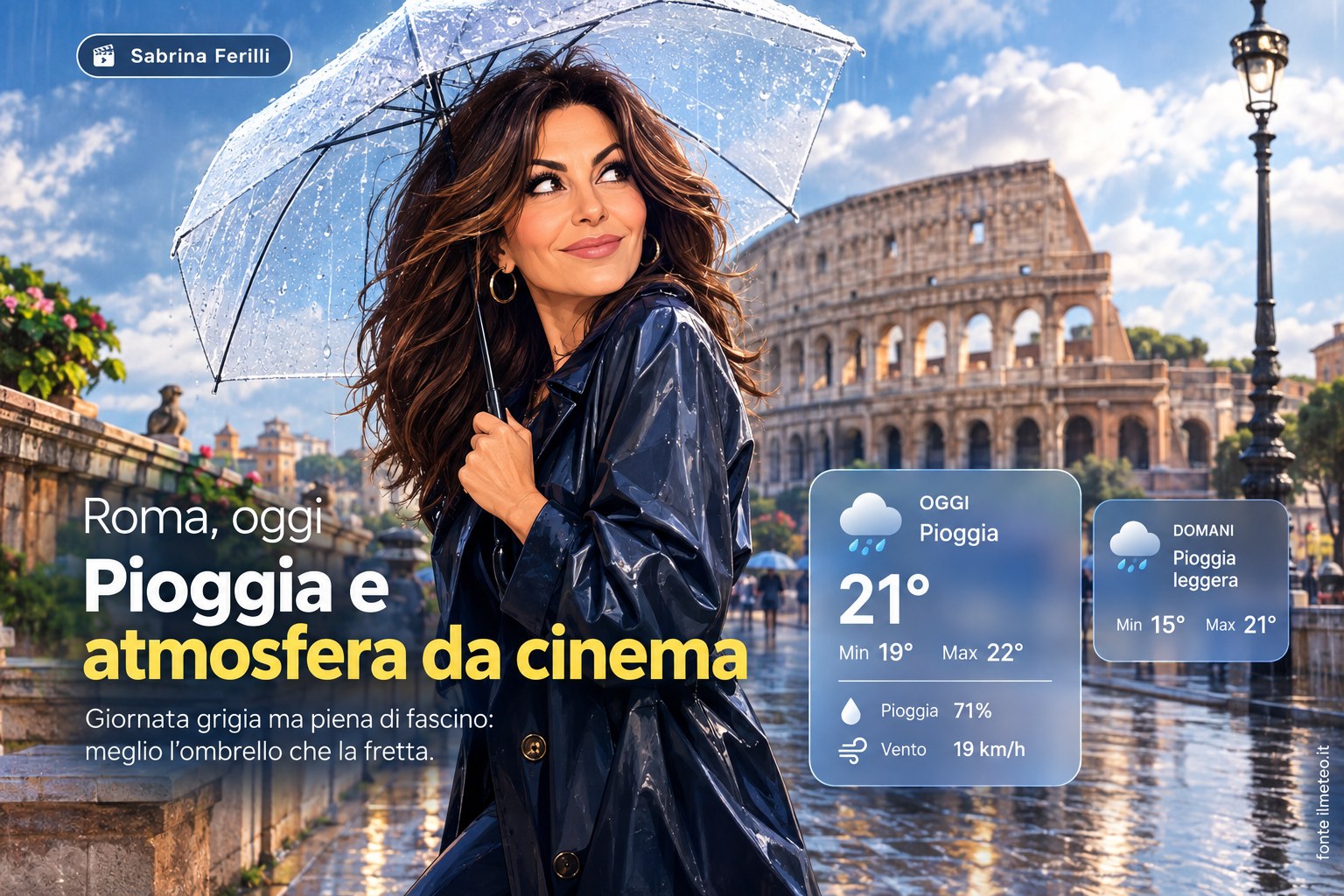 Meteo Roma, previsioni di oggi 9 Ottobre 2026: pioggia