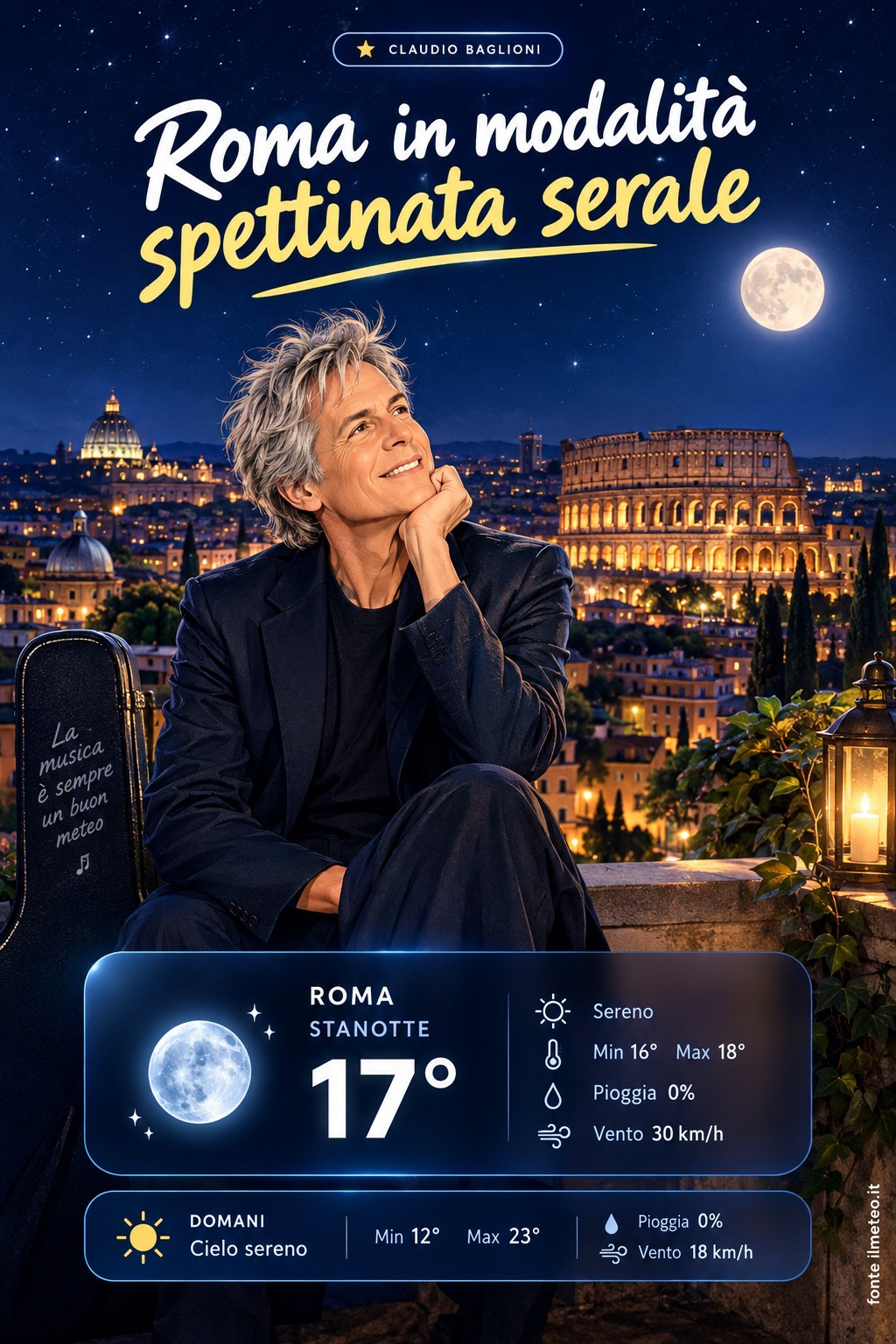 Storia meteo Roma notte - 13 Ottobre 2026