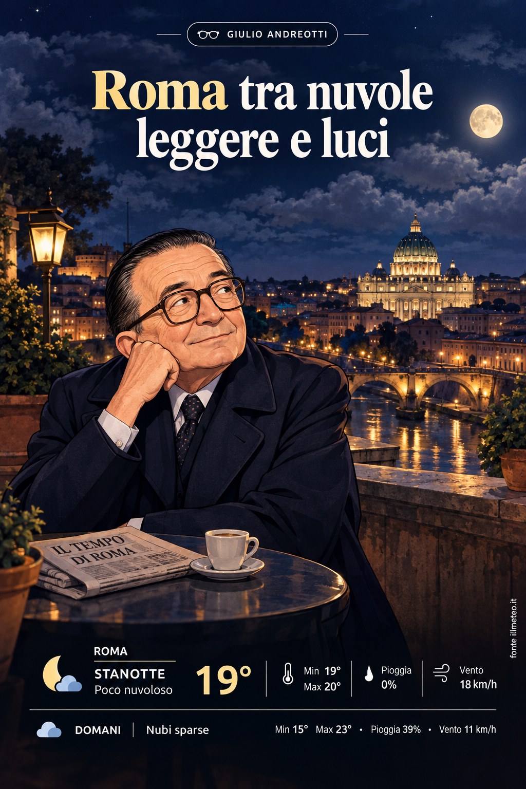 Storia meteo Roma notte - 17 Ottobre 2026