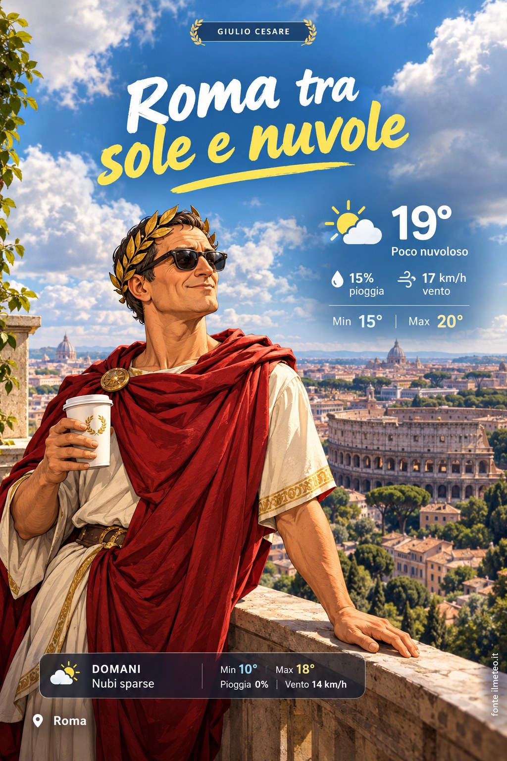 Storia meteo Roma oggi e domani - 24 Ottobre 2026