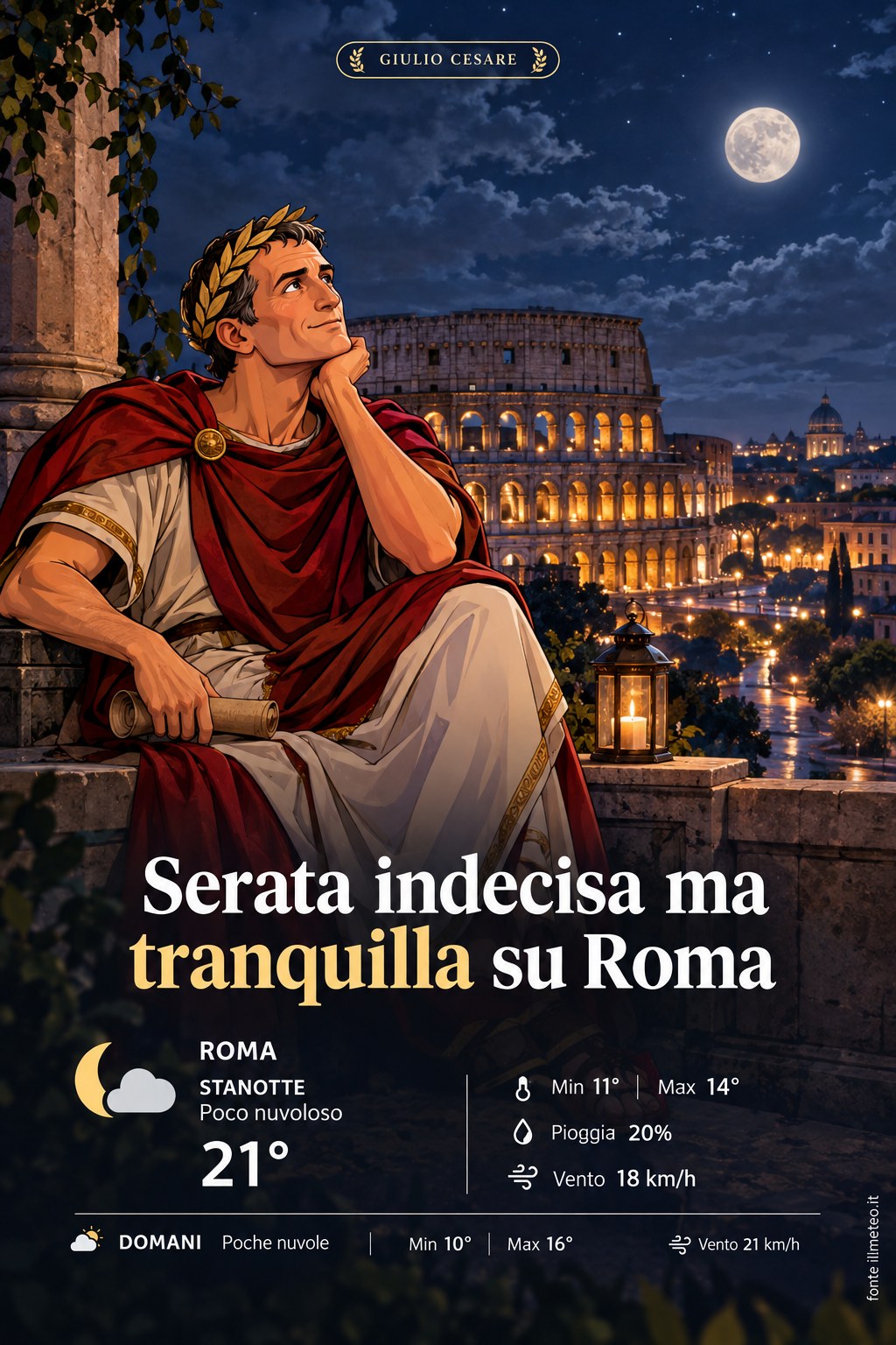 Storia meteo Roma notte - 31 Ottobre 2026