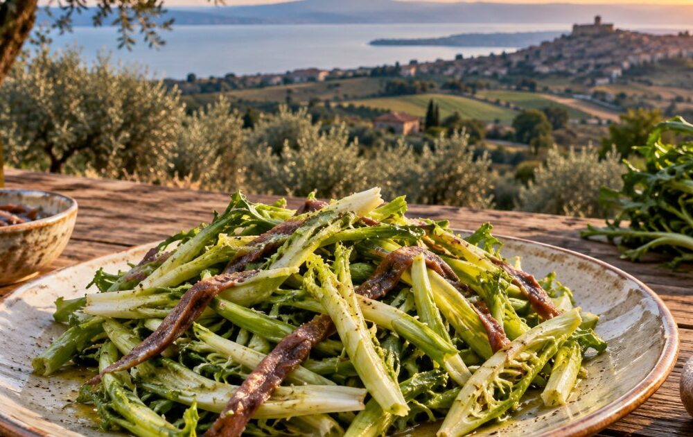 Montefiascone e la Tuscia viterbese: puntarelle e acciughe tra colline, ulivi e campagna