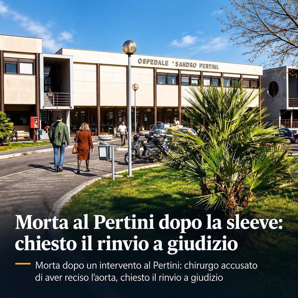 Morta al Pertini dopo la sleeve: chiesto il rinvio a giudizio