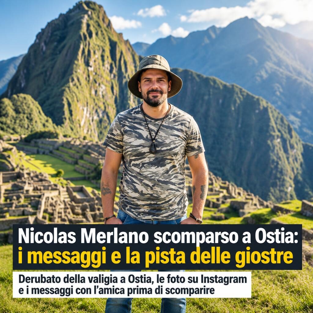 Nicolas Merlano scomparso a Ostia: i messaggi e la pista delle giostre