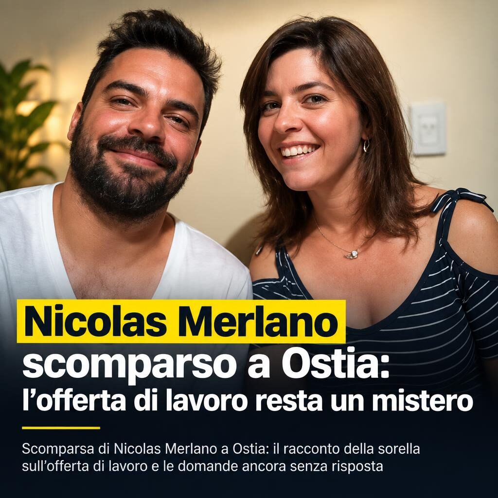 Nicolas Merlano scomparso a Ostia: l’offerta di lavoro resta un mistero