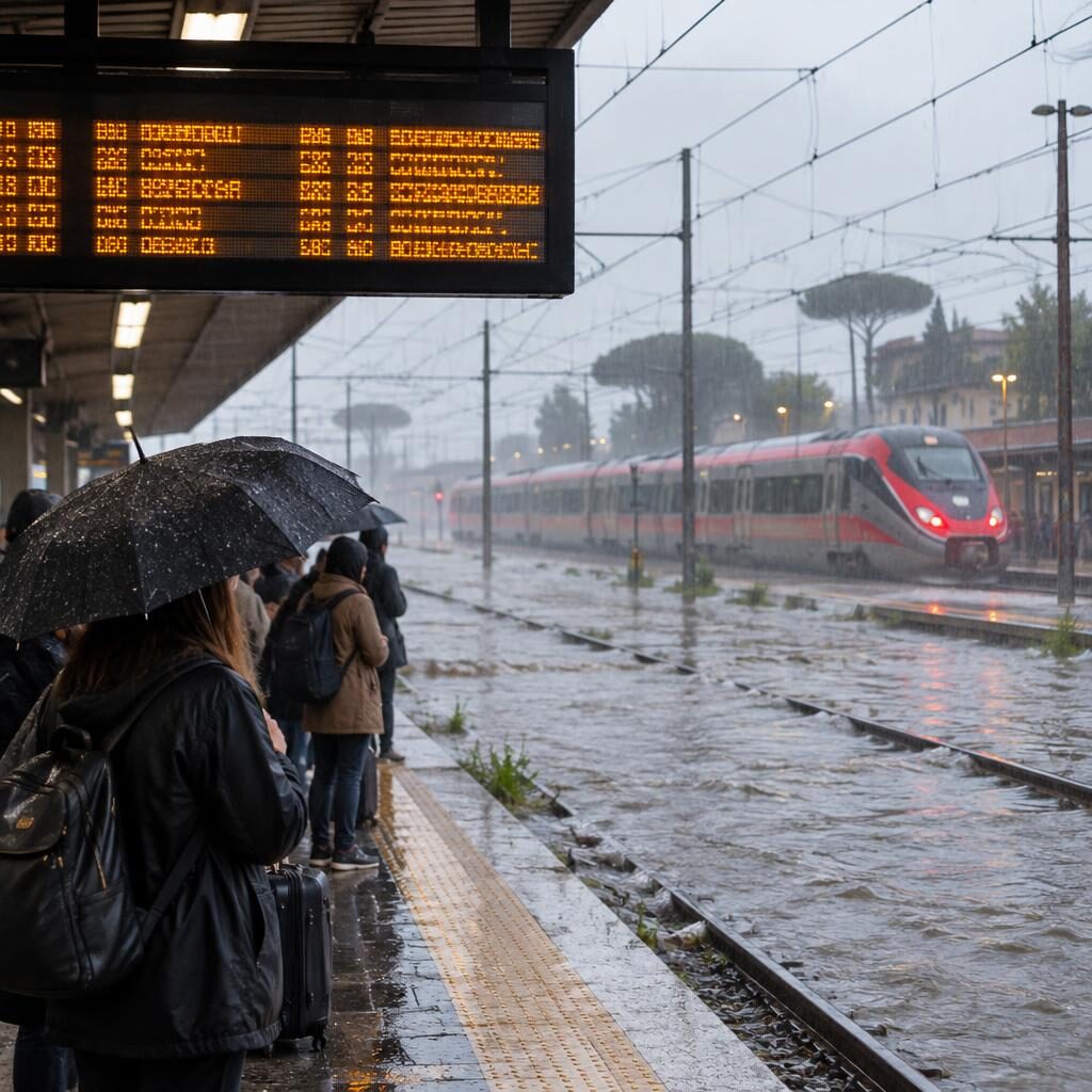 Nubifragio, Roma-Napoli in tilt: stop ai treni tra Sezze e Priverno
