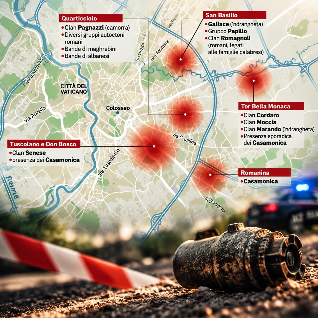 Ordigni a Est di Roma, i quartieri stretti nella guerra dei clan