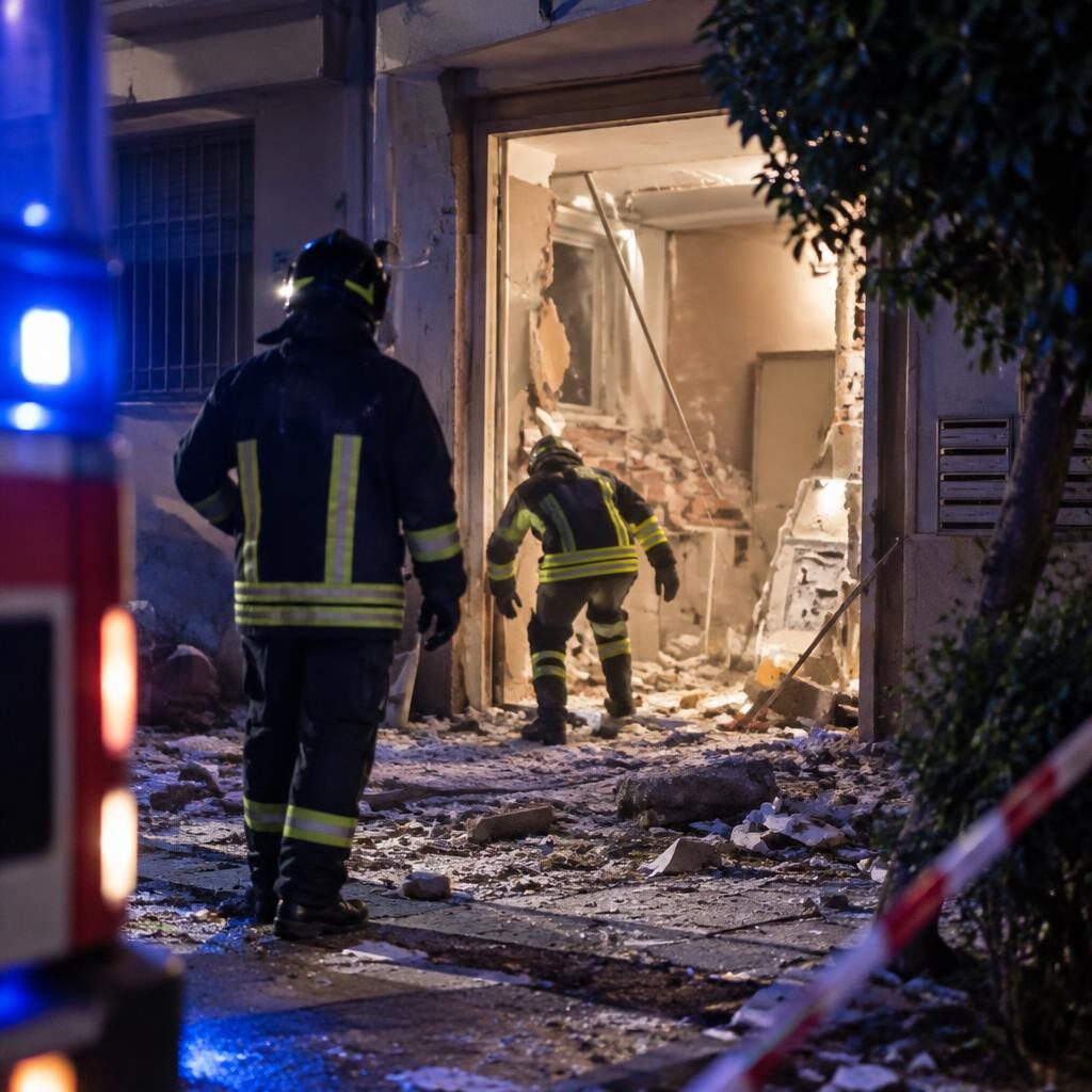 Ostia, esplosione nell’androne: due feriti e l’ombra dell’intimidazione