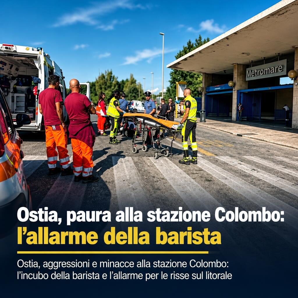 Ostia, paura alla stazione Colombo: l’allarme della barista