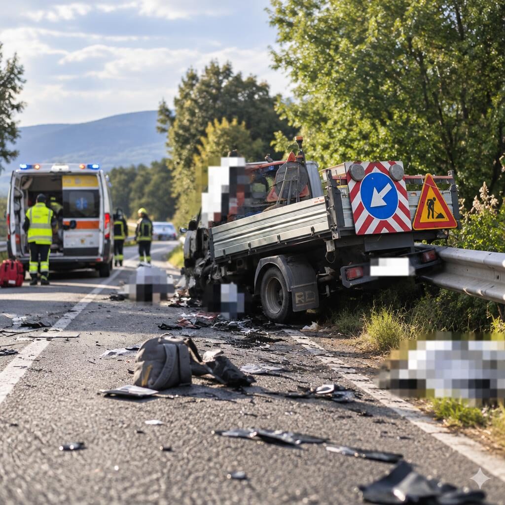 Paliano, il rimorchio invade l’altra corsia: un morto e due feriti