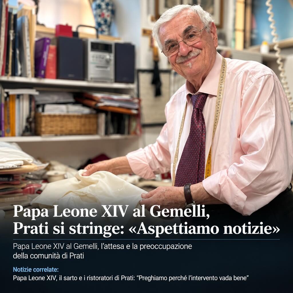 Papa Leone XIV al Gemelli, Prati si stringe: «Aspettiamo notizie»