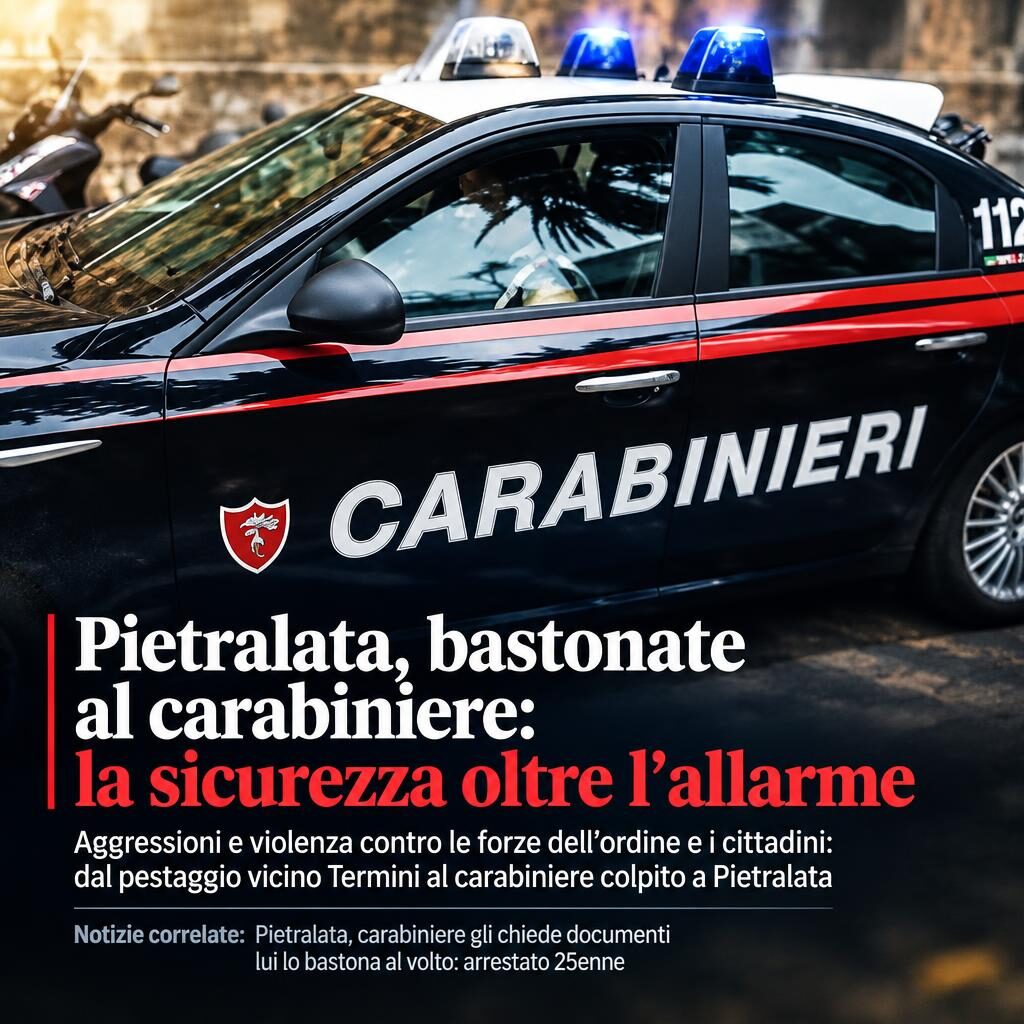 Pietralata, bastonate al carabiniere: la sicurezza oltre l’allarme