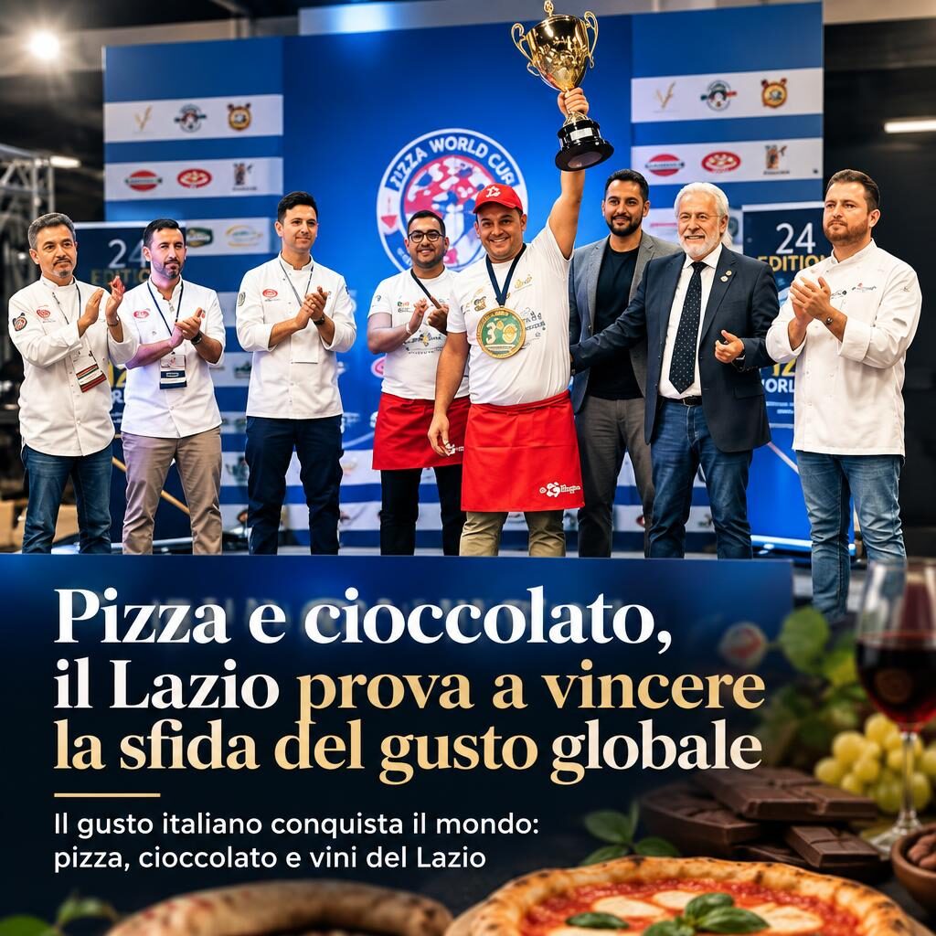 Pizza e cioccolato, il Lazio prova a vincere la sfida del gusto globale