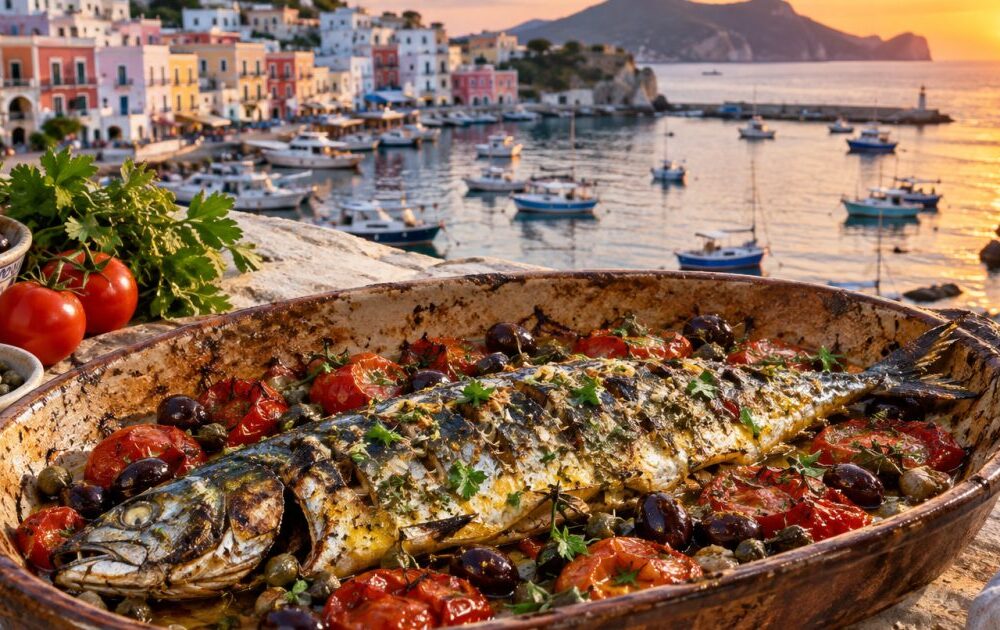 Ponza, il porto e le olive di Gaeta: una ricetta mediterranea tra vento e mare