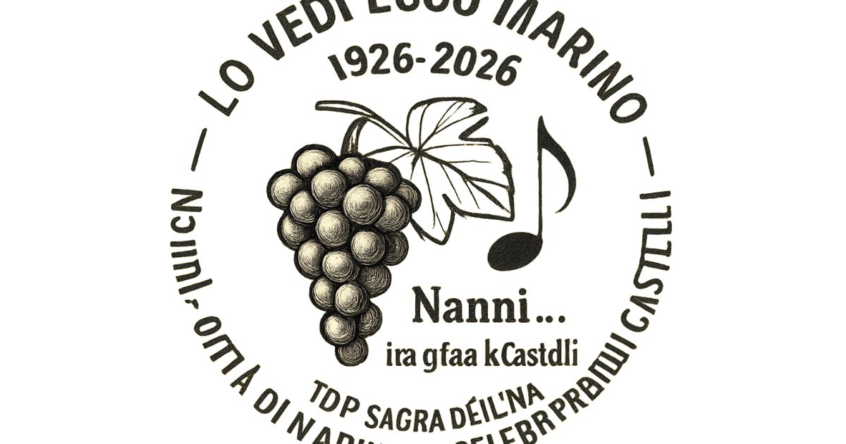 Poste Italiane: annullo filatelico per la 102ª Sagra dell’Uva di Marino dedicato alla canzone «Nannì» (Video)