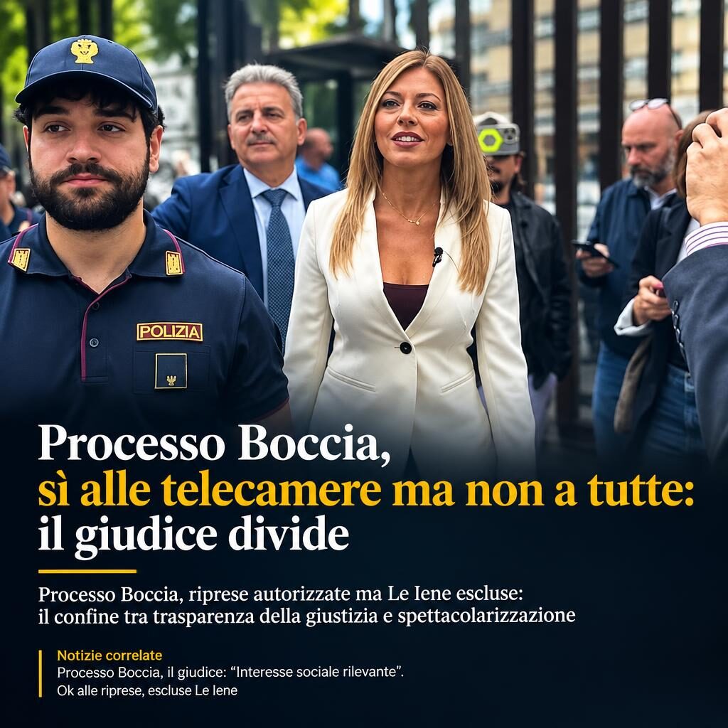Processo Boccia, sì alle telecamere ma non a tutte: il giudice divide