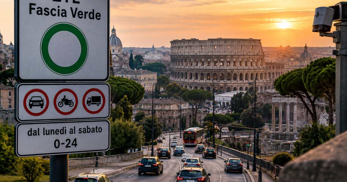 Qualità dell’aria a Roma: nuove misure limitano l’accesso alla ZTL Fascia Verde