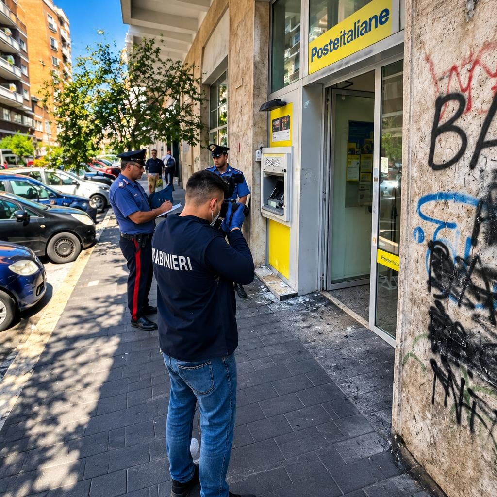 Rapina alle Poste di Garbatella, il colpo studiato nel muro