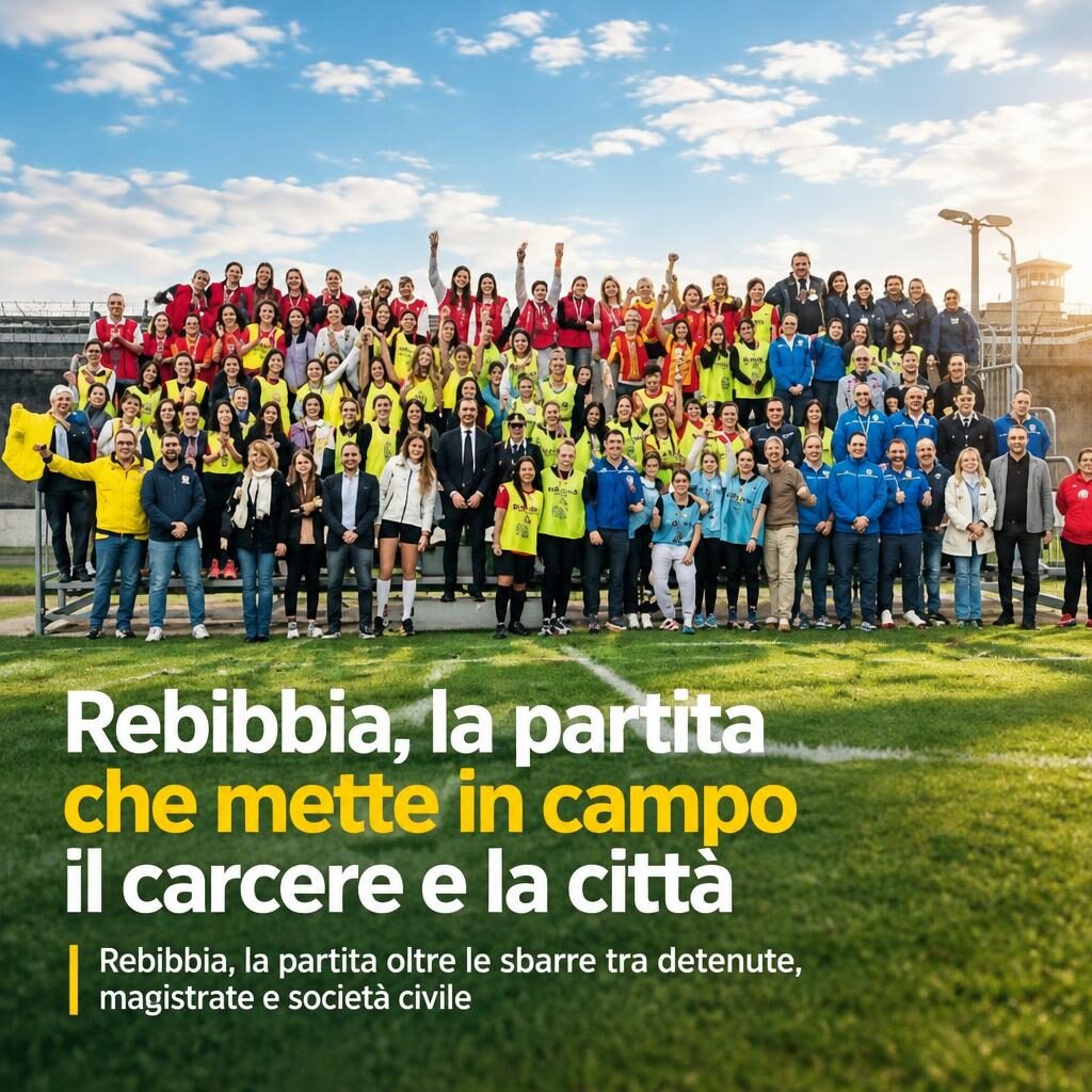 Rebibbia, la partita che mette in campo il carcere e la città