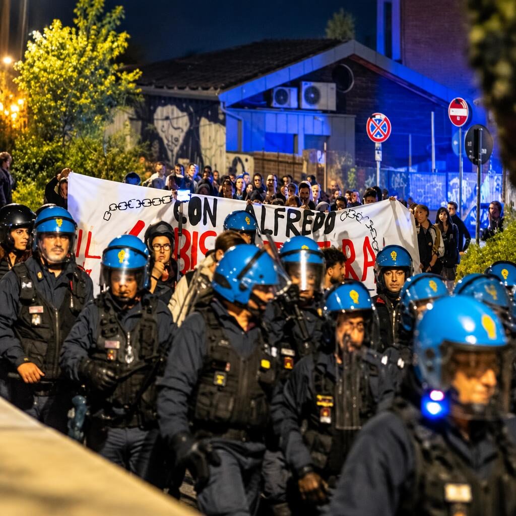 Roma, arrestato l’anarchico accusato dell’aggressione alla Digos