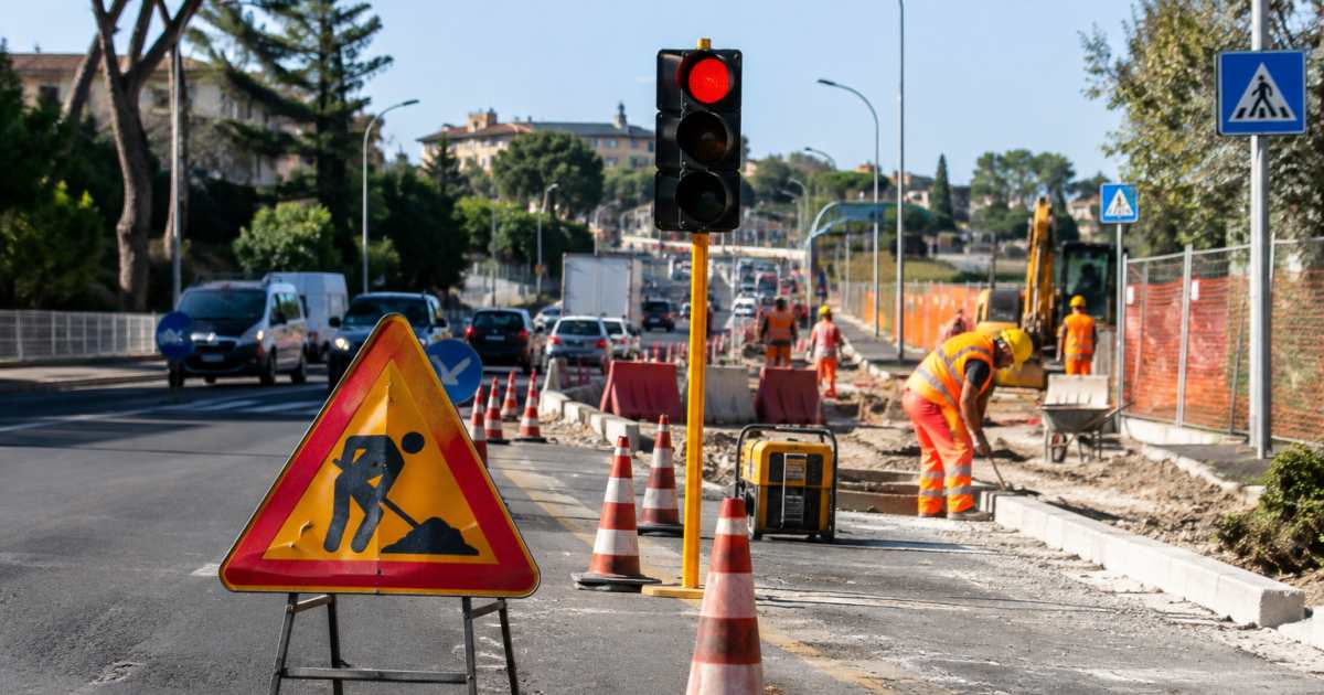 Roma: avviati lavori per svincolo e impianto semaforico in Via Salaria all’altezza di Via Marciana Marina