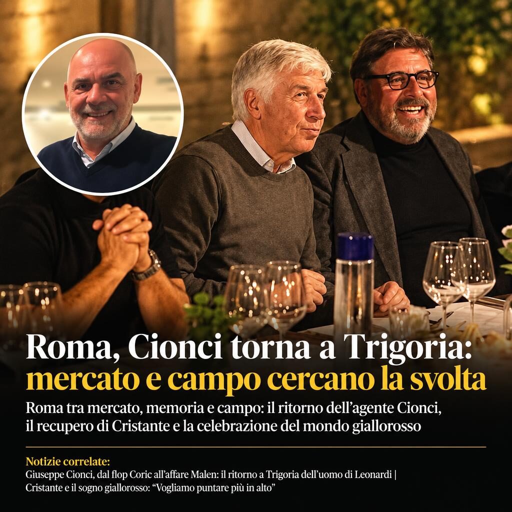 Roma, Cionci torna a Trigoria: mercato e campo cercano la svolta