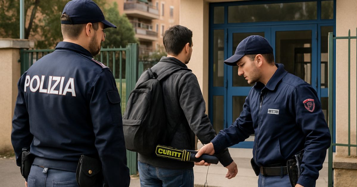 Roma, controlli con metal detector in un istituto del Casilino dopo segnalazione della preside (Video)