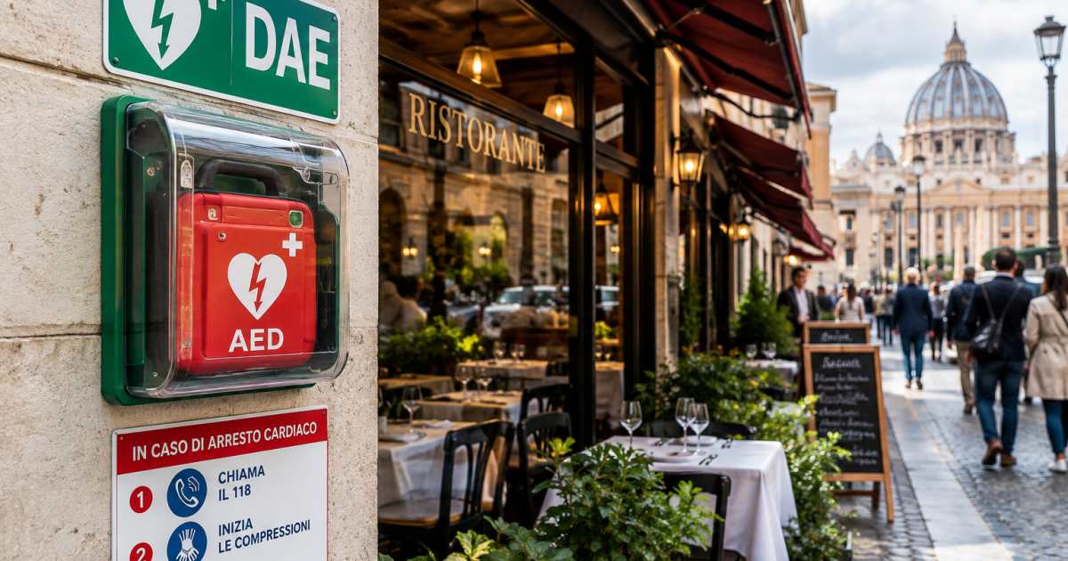 Roma Defibrilla: defibrillatori obbligatori nelle attività di ristorazione e corsi di prevenzione per cittadini ed esercenti