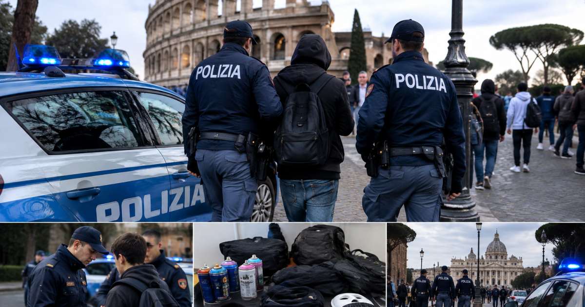 Roma: dispositivo di controllo del territorio a pieno regime, oltre 50 giovani identificati; 20 accompagnati in Questura
