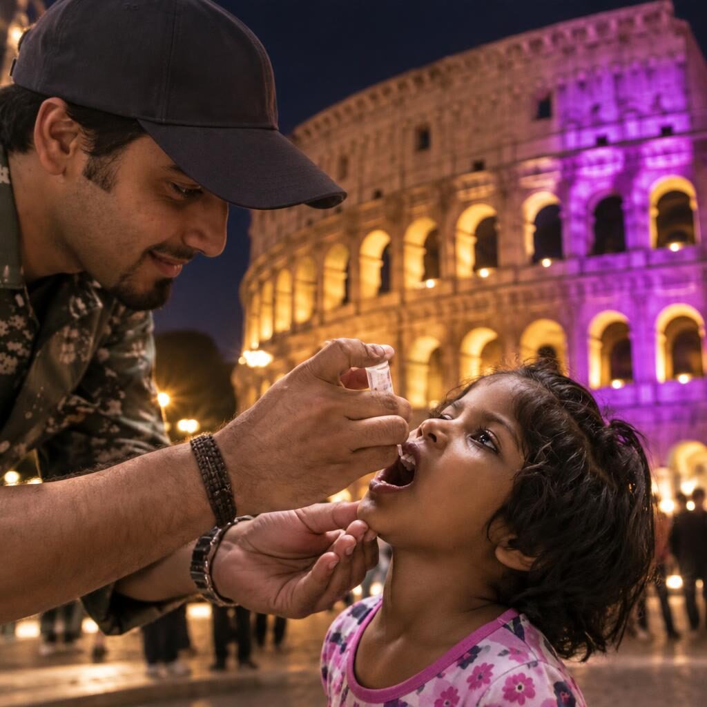 Roma, due palazzi illuminati contro la poliomielite il 24 ottobre