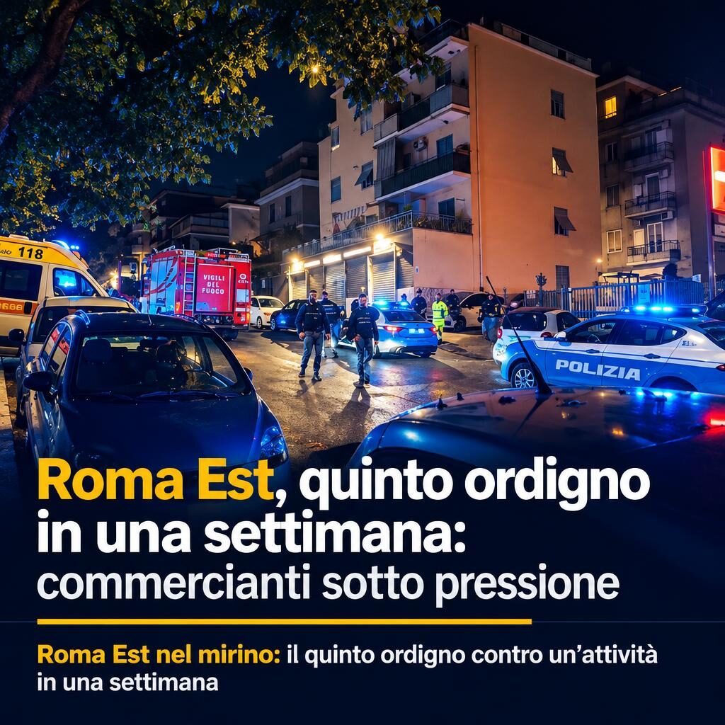 Roma Est, quinto ordigno in una settimana: commercianti sotto pressione
