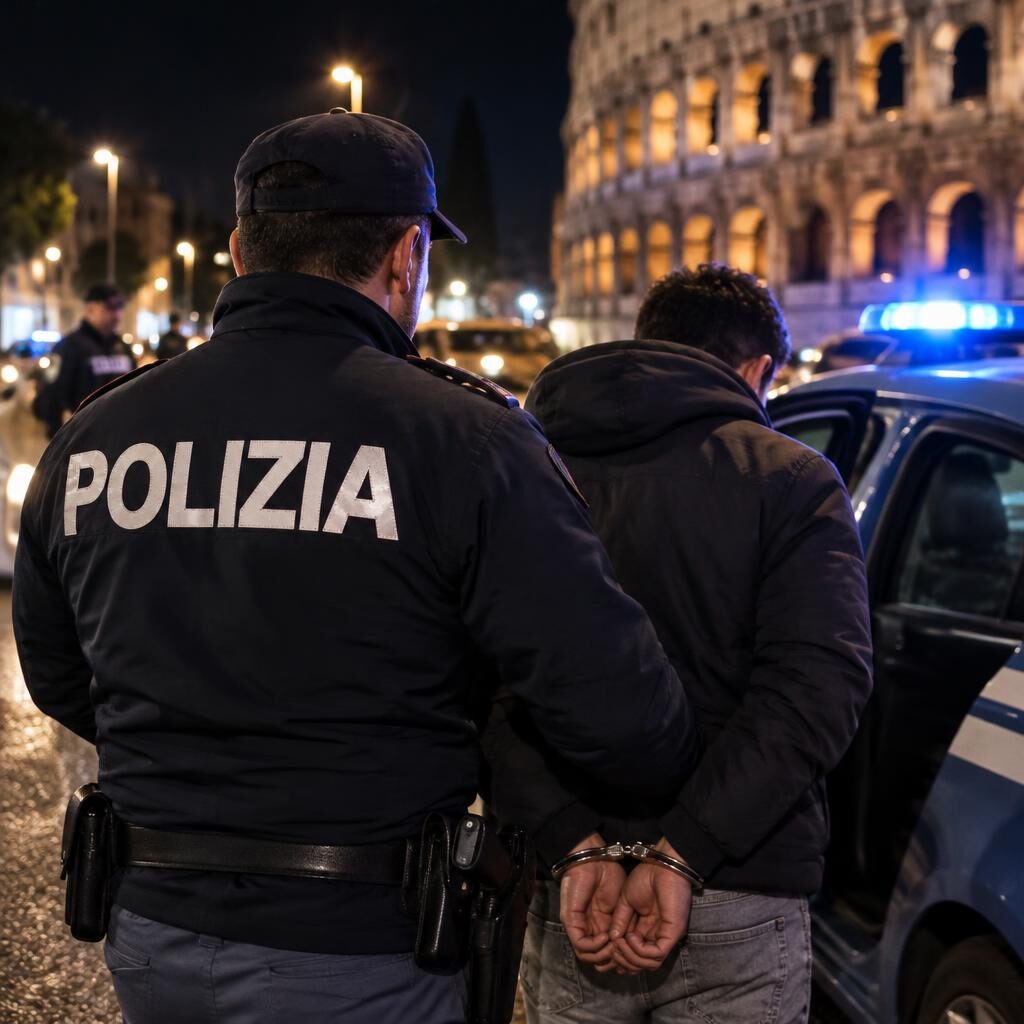 Roma, evade dai domiciliari e fugge su un’auto rubata: arrestato