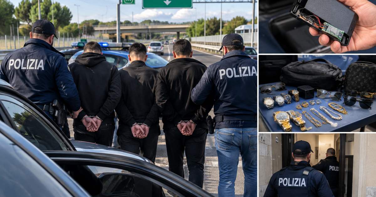 Roma: furti hi-tech sull’A1, auto lasciate aperte con il trucco del jammer; 3 arresti della Polizia di Stato