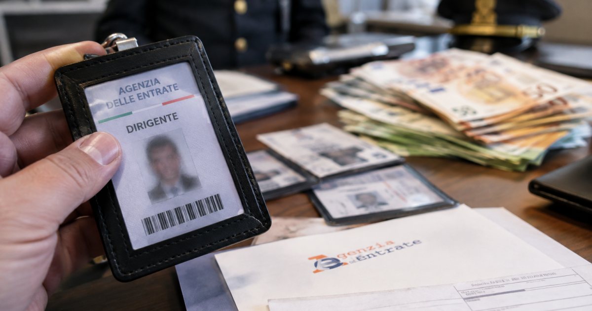Roma: GdF scopre una finta dirigente dell’Agenzia delle Entrate; sequestrati tesserini falsi e contante
