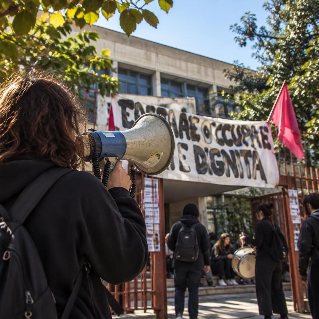 Roma, il Piaget-Diaz occupato dalle Scomode: la protesta riparte