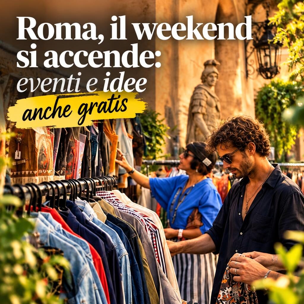 Roma, il weekend si accende: eventi e idee anche gratis