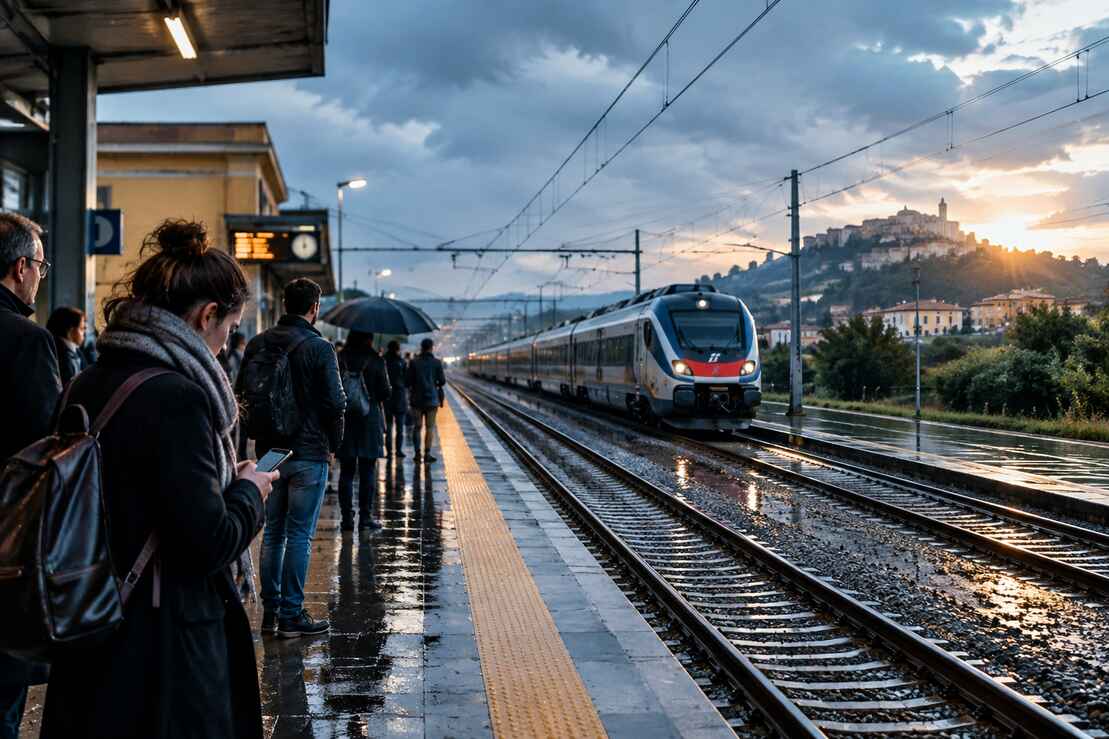 Roma-Napoli in tilt: nubifragio blocca la linea via Formia, pendolari e tifosi in ritardo verso la Capitale