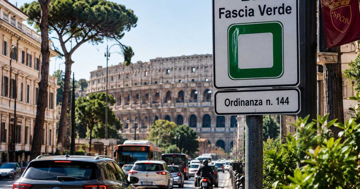 Roma: Ordinanza conferma limiti al traffico nella ZTL Fascia Verde fino al 31 ottobre 2027